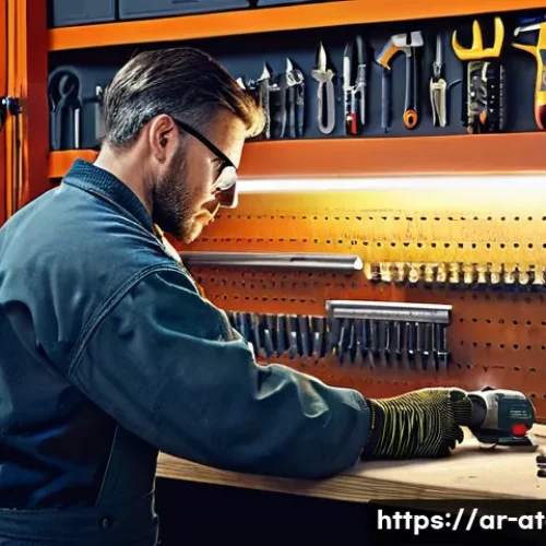 Home 7 에어 드릴 사용법 - **Prompt 1: Power and Precision in a Modern Workshop**
"A highly detailed, realistic image of a ...